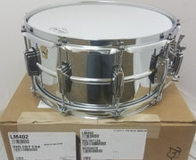 Load image into Gallery viewer, Ludwig *Pre-Order* Supraphonic 6.5x14" Smooth Chrome Snare Drum Imperial Lugs LM402 Made in the USA NEW Special Order Authorized Dealer