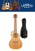 Load image into Gallery viewer, Lanikai Cedar Solid Top Electric Concert Ukulele Natural Finish | Free Gig Bag | Authorized Dealer