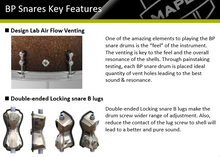 Load image into Gallery viewer, Mapex Black Panther Nucleus 8-Ply Maple/Walnut/Maple 14x5.5" Snare Drum Wood : Standard/Medium Dealer