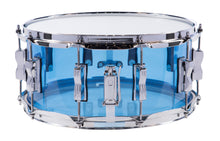 Load image into Gallery viewer, Ludwig Vistalite Blue 6.5x14" Zep Bonham Snare Drum Molded Acrylic with Bowtie Lugs | Made in the USA | Authorized Dealer