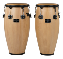 Load image into Gallery viewer, Gon Bops Fiesta Series 11"/12" Natural Conga Set Mango Shells with Stand | NEW | Authorized Dealer
