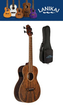 Load image into Gallery viewer, Lanikai Figured Bocote BASS Uke Acoustic/Electric Ukulele 23.4" Scale | +GigBag! | Authorized Dealer