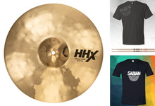 Load image into Gallery viewer, Sabian HHX 16" X-Treme Crash Cymbal Brilliant Finish +Shirt & Sticks Bundle & Save Authorized Dealer