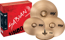 Load image into Gallery viewer, Sabian B8X Performance Plus Set: 14 Hats/16+18 Thin Crash/20 Ride +Sticks, Shirt | Authorized Dealer