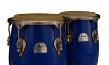 Load image into Gallery viewer, Pearl Primero Pro 5pc Fiberglass Drums Quinto Congas Tumba Bongos Blue Marble 10,11,11.75,12.5,7/8.5
