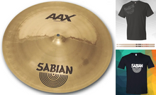 Load image into Gallery viewer, Sabian AAX 18" Chinese Effect/Crash Cymbal Natural Bundle & Save Made in Canada | Authorized Dealer