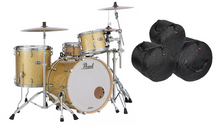 Load image into Gallery viewer, Pearl Masters Complete 22x16_12x8_16x16 Bombay Gold Sparkle Drum Shell Pack +Bags! Authorized Dealer