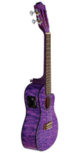 Load image into Gallery viewer, Lanikai Quilted Maple Purple Acoustic/Electric Concert Cutaway Ukulele +FREE Case Authorized Dealer