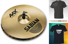 Load image into Gallery viewer, Sabian AAX 14" X-CELERATOR Natural Finish HiHats Cymbals Hats Pair Bundle & Save | Authorized Dealer