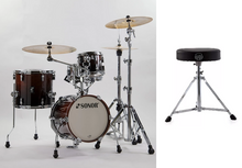 Load image into Gallery viewer, Sonor AQ2 Brown Fade Lacquer MARTINI Kit 14x13_13x12_8x7_12x5 4pc Drum Set +Throne Authorized Dealer