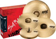 Load image into Gallery viewer, Sabian HHX Performance Set Special Order 14" Medium Hats/16" & 18" Thin Crashes/21" Thin Ride BRILLIANT | Dealer
