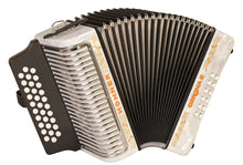 Load image into Gallery viewer, Hohner Corona II FBbEb/FBE/FA White Accordion Acordeon +GigBag,Straps,Shirt Authorized Dealer