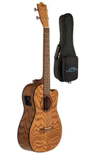 Load image into Gallery viewer, Lanikai Oak Baritone Uke Acoustic/Electric Cutaway Ukulele +Deluxe Padded Bag | Authorized Dealer