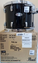 Load image into Gallery viewer, Pearl Pre-Order Reference 14x11 Piano Black Tom Drum w/Optimount #103 Special Order NEW Authorized Dealer - Worldwide Ship