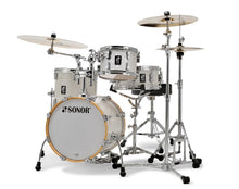 Load image into Gallery viewer, Sonor AQ2 White Marine Pearl SAFARI 16x15_13x12_10x7_13x6 Drums Shell Pack +Throne Authorized Dealer