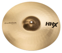 Load image into Gallery viewer, Sabian HHX 16" Evolution Crash Brilliant Finish Cymbal + TShirt & VF Sticks Bundle Authorized Dealer