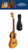 Load image into Gallery viewer, Lanikai Flame Maple Thin Body Tenor Acoustic/Electric Ukulele Natural | +Uke Bag | WorldShip | Authorized Dealer