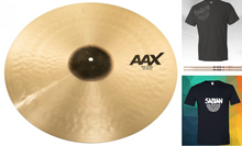 Load image into Gallery viewer, Sabian AAX 20" THIN Crash 22006XC Natural Finish Bundle & Save | Made in Canada | Authorized Dealer