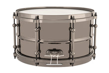 Load image into Gallery viewer, Ludwig Universal Metal 7x13" Black Brass Snare Drum w/Black Nickel Die Cast Hoops Authorized Dealer