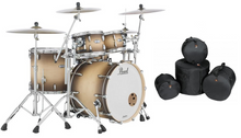 Load image into Gallery viewer, Pearl Masters Complete Satin Natural Burst 22x18_10x7_12x8_16x16 Drums Shells Bags Authorized Dealer