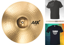 Load image into Gallery viewer, Sabian AAX 20" Medium Crash Cymbal Brilliant Finish Bundle & Save Made in Canada | Authorized Dealer