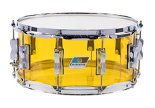 Load image into Gallery viewer, Ludwig Vistalite Yellow 6.5x14" Zep Bonham Snare Drum Molded Acrylic with Bowtie Lugs | Made in the USA | Authorized Dealer