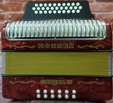 Load image into Gallery viewer, Hohner Corona III BEsAs Cinco Letras BEA Vallenato Accordion Acordeon +Bag/Straps/Shirt | Dealer