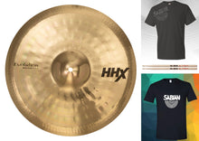 Load image into Gallery viewer, Sabian HHX 17" Evolution Effeks Crash Brilliant Finish Cymbal Shirt &Sticks Bundle Authorized Dealer