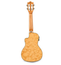 Load image into Gallery viewer, Lanikai Quilted Maple Natural Stain Electric Concert Cutaway Ukulele +FREE Case | Authorized Dealer
