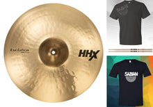 Load image into Gallery viewer, Sabian HHX 17" Evolution Crash Brilliant Finish Cymbal + TShirt & VF Sticks Bundle Authorized Dealer