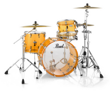 Load image into Gallery viewer, Pearl Crystal Beat 24x14_13x9_16x15 Tangerine Glass Drum Shells BAGS Special Order Authorized Dealer