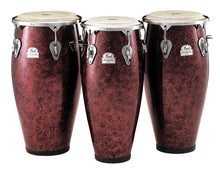 Load image into Gallery viewer, Pearl Primero Pro 4pc Fiberglass Quinto Congas Tumba Drums Set Wine Red Marble 10",11",11.75",12.5"