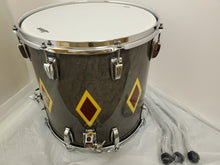 Load image into Gallery viewer, Ludwig 110th Anniversary Charcoal Diamond Flash Legacy 3pc Drum Set Mahogany Kit 14x22, 16x16, 9x13