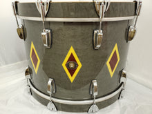 Load image into Gallery viewer, Ludwig 110th Anniversary Charcoal Diamond Flash Legacy 3pc Drum Set Mahogany Kit 14x22, 16x16, 9x13