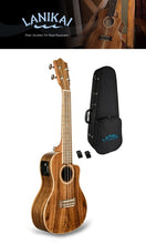 Load image into Gallery viewer, Lanikai Solid Acacia Uke Acoustic/Electric Concert Ukulele FREE Case and US Ship | Authorized Dealer