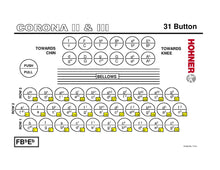 Load image into Gallery viewer, Hohner Corona II FBbEb/FBE/FA White Accordion Acordeon +GigBag,Straps,Shirt Authorized Dealer