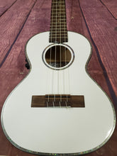 Load image into Gallery viewer, Lanikai Julia Michaels White Pearl Tenor Signature Acoustic/Electric Ukulele +Bag | Authorized Dealer