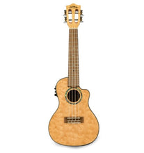 Load image into Gallery viewer, Lanikai Quilted Maple Natural Stain Electric Concert Cutaway Ukulele +FREE Case | Authorized Dealer