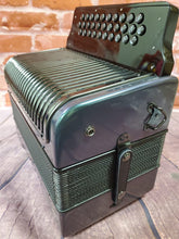 Load image into Gallery viewer, Hohner Corona C-II Redesigned Green/Gold GCF Sol Button Accordion Made in Germany Authorized Dealer