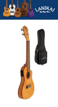 Load image into Gallery viewer, Lanikai Flame Maple Thin Body Concert Acoustic/Electric Ukulele Natural +Uke Bag Authorized Dealer