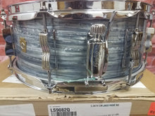 Load image into Gallery viewer, Ludwig *Pre-Order* Legacy Mahogany Reissue Vintage Blue Oyster Jazz Fest 5.5x14" Snare Drum Made in the USA NEW Special Order Authorized Dealer