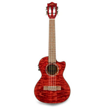 Load image into Gallery viewer, Lanikai Quilted Maple Red Stain Acoustic/Electric Tenor Ukulele | Free Case | NEW | Authorized Dealer
