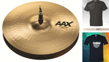 Load image into Gallery viewer, Sabian AAX 14" Medium Hi Hats Cymbals Brilliant Finish Bundle&Save Made in Canada Authorized Dealer