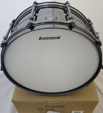 Load image into Gallery viewer, Ludwig Universal Metal 6.5x14" Black Brass Snare Drum Black Nickel Die Cast Hoops Authorized Dealer