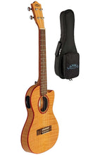 Load image into Gallery viewer, Lanikai Flame Maple Thin Body Tenor Acoustic/Electric Ukulele Natural | +Uke Bag | WorldShip | Authorized Dealer