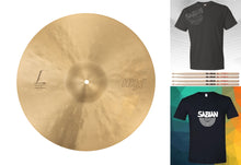 Load image into Gallery viewer, Sabian HHX 18" Legacy Crash Natural Cymbal +Shirt & VF Sticks Bundle | Made in Canada | Authorized Dealer