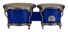 Load image into Gallery viewer, Pearl Primero Pro 5pc Fiberglass Drums Quinto Congas Tumba Bongos Blue Marble 10,11,11.75,12.5,7/8.5