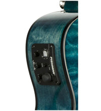 Load image into Gallery viewer, Lanikai Quilted Maple Blue Stain Concert Acoustic/Electric Concert Ukulele +Case | Authorized Dealer