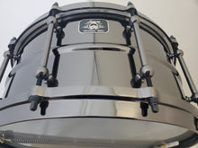 Load image into Gallery viewer, Ludwig Universal Metal 6.5x14" Black Brass Snare Drum Black Nickel Die Cast Hoops Authorized Dealer