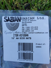 Load image into Gallery viewer, Sabian AA 10" Sick Hi-Hats Limited Edition Cymbals Pair Raw Finish Set #2 | NEW Authorized Dealer